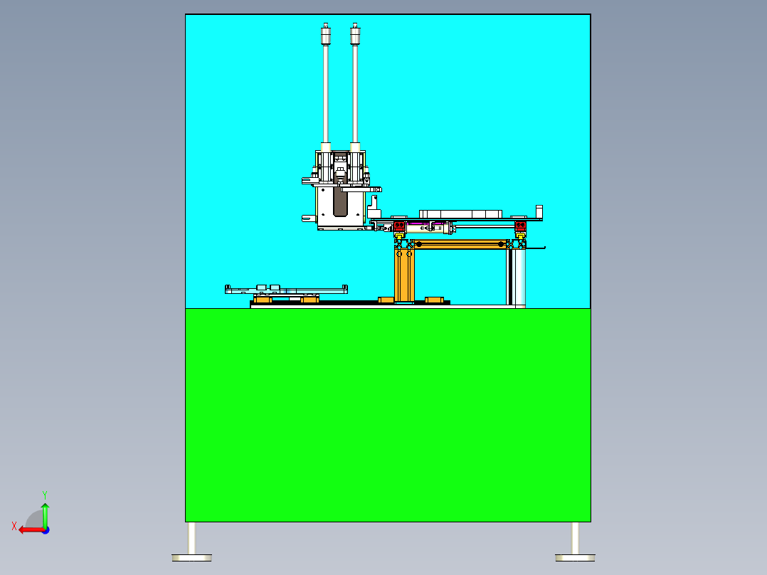 面板打胶机设计后视图