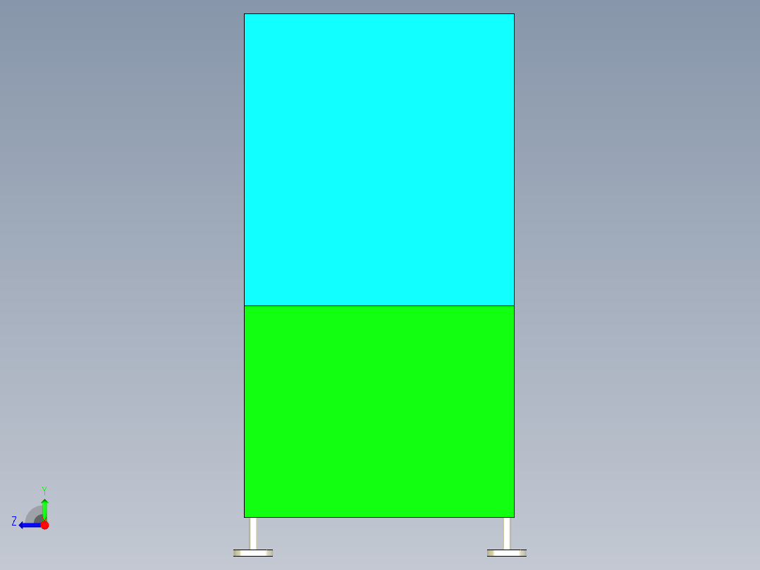 面板打胶机设计右视图