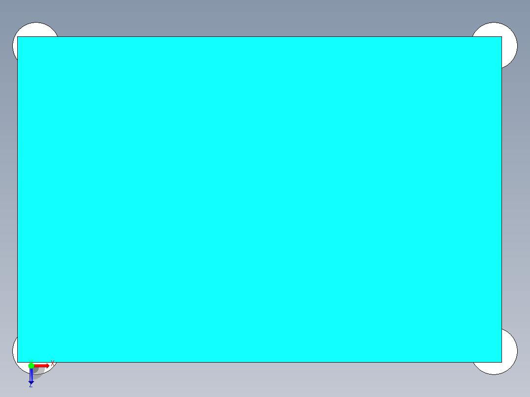 面板打胶机设计俯视图