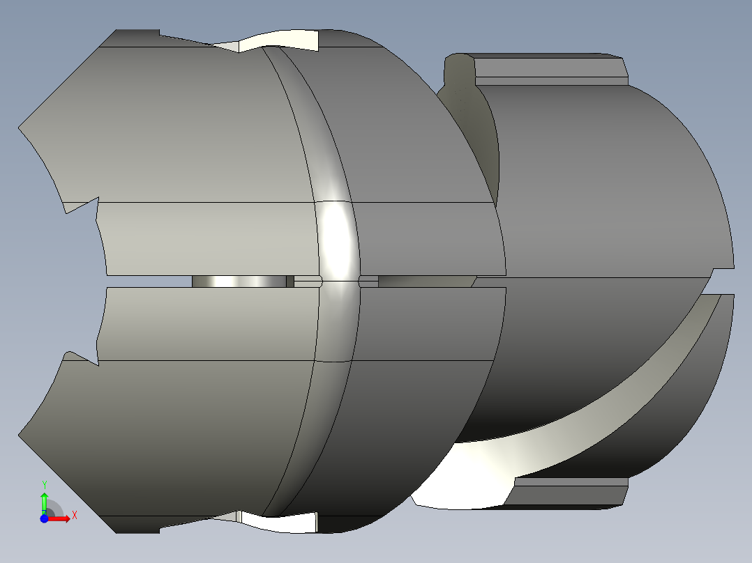 43系列45度内接头.STEP前视图
