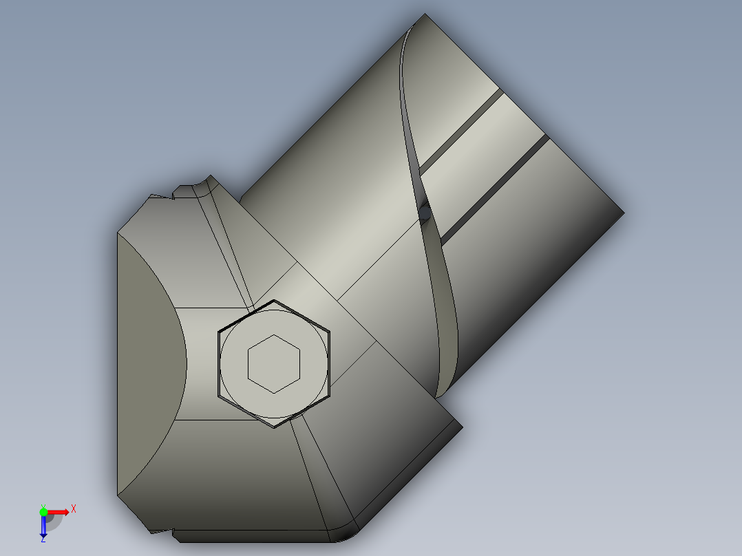 43系列45度内接头.STEP俯视图