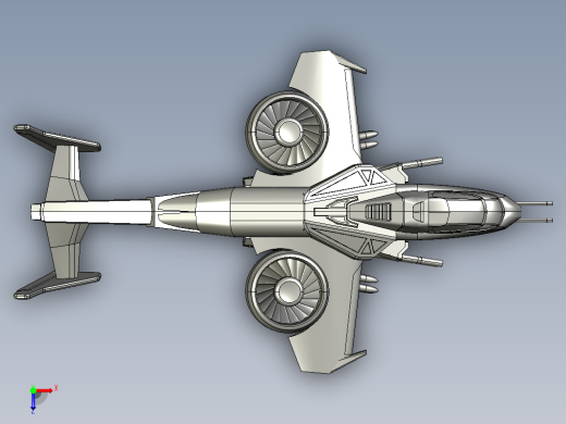 宇宙飞船(26)俯视缩略图