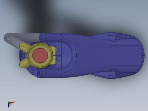 假肢腿部模型俯视缩略图