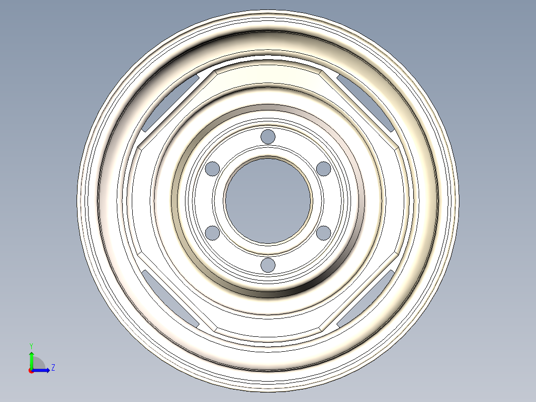 轮毂、轮胎(102)左视图