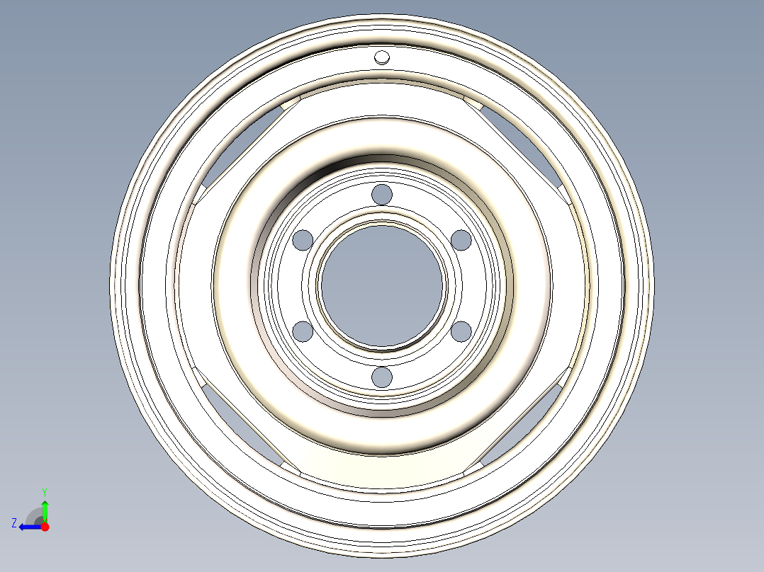 轮毂、轮胎(102)右视图