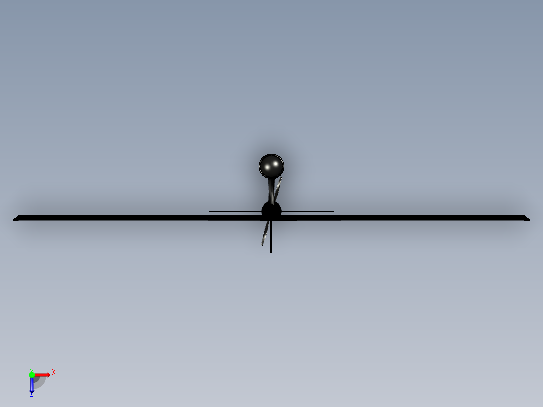 天空观察者（Skylark）2m固定翼FPV无人机俯视图