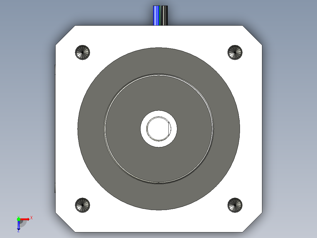 步进电机 Nema 17俯视图