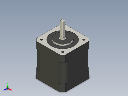 步进电机 Nema 17正等轴测缩略图