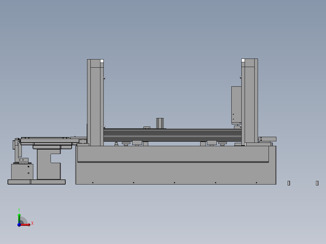 SMD叠料机、自动管装叠料分料机构前视图