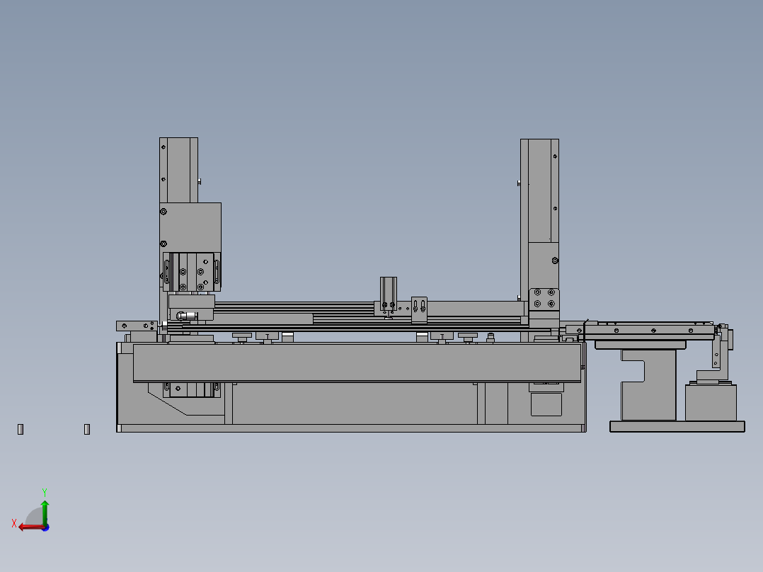 SMD叠料机、自动管装叠料分料机构后视图