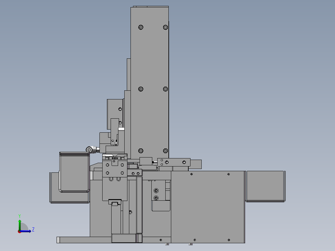 SMD叠料机、自动管装叠料分料机构左视图