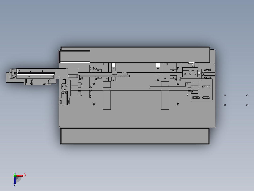 SMD叠料机、自动管装叠料分料机构俯视图