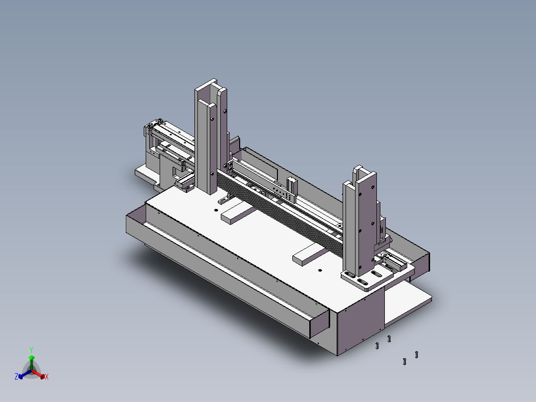 SMD叠料机、自动管装叠料分料机构正等轴测图
