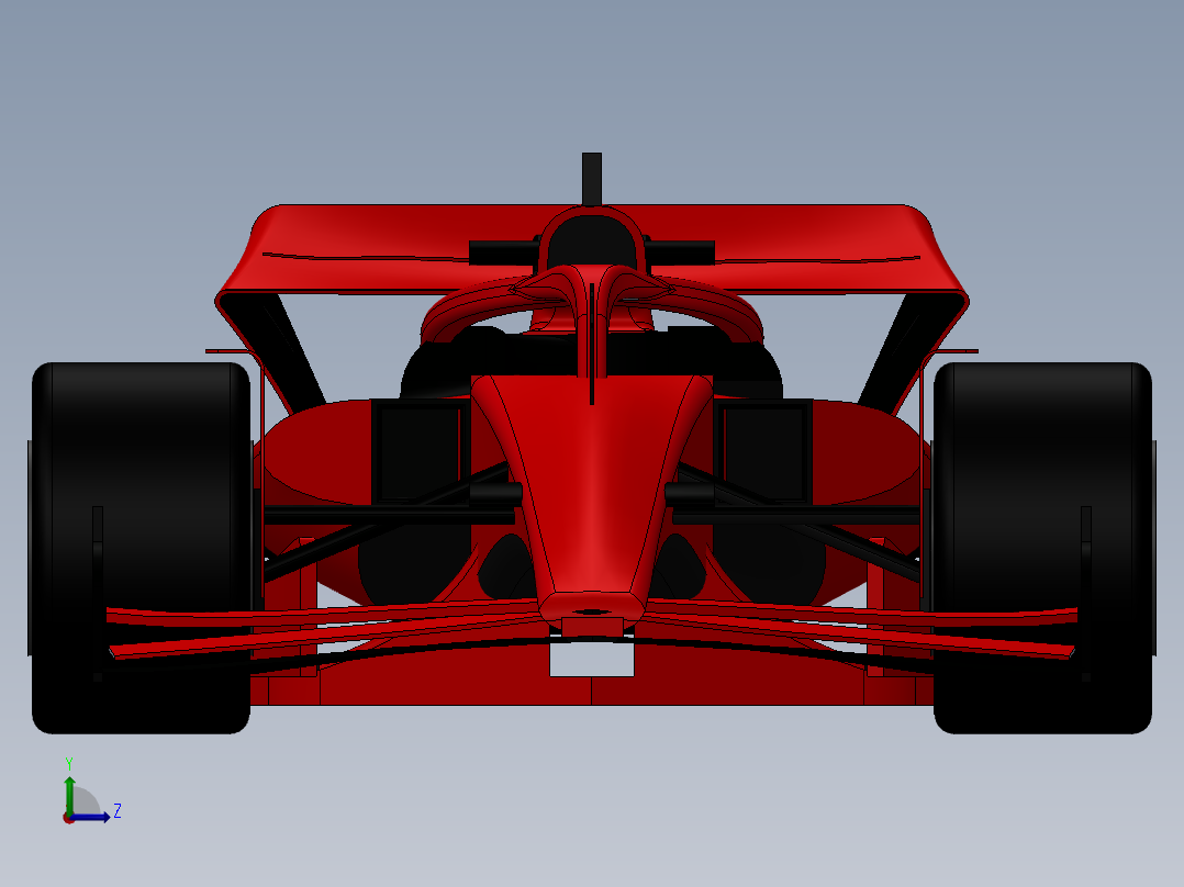 一级方程式赛车左视图