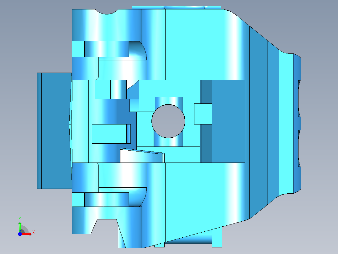 13A上作用式钩体前视图