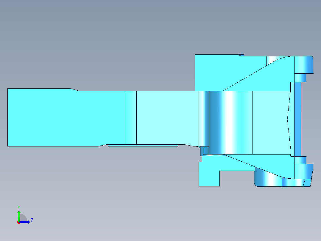 13A上作用式钩体左视图