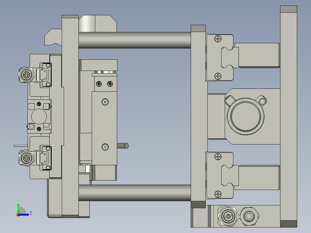 动力电池LXDLDXA2103-03定位检测座1OM左视图