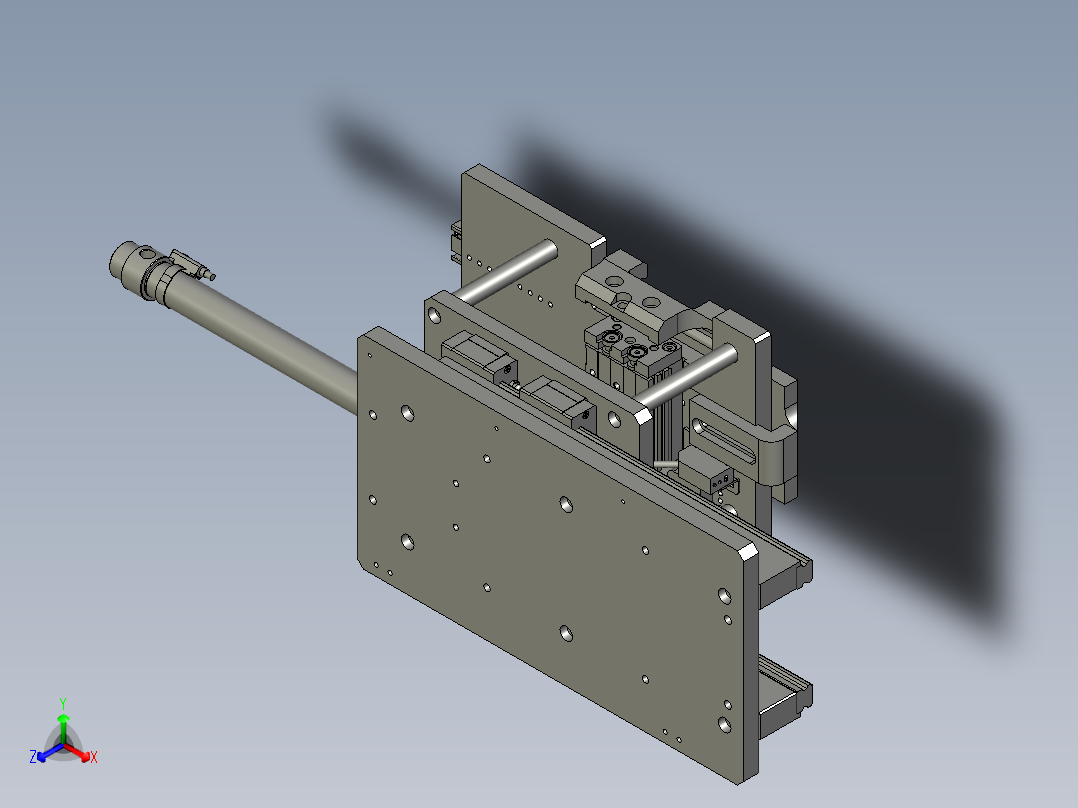 动力电池LXDLDXA2103-03定位检测座1OM正等轴测图