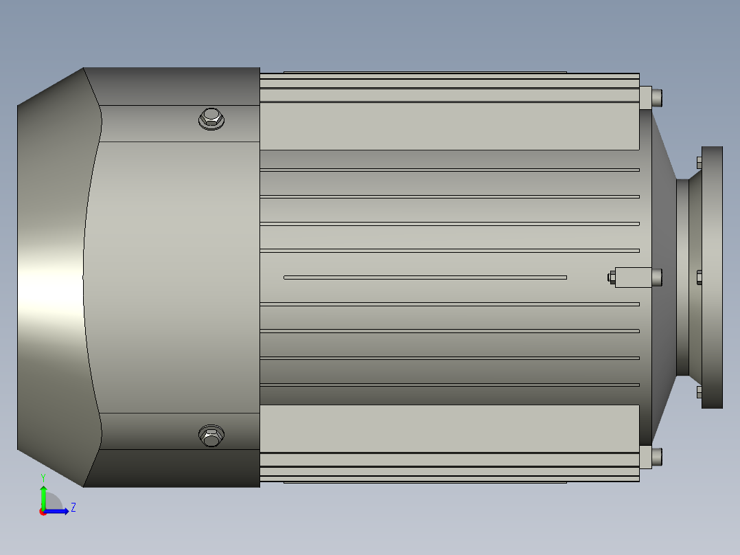 RY斜齿轮减速电机429电机图左视图