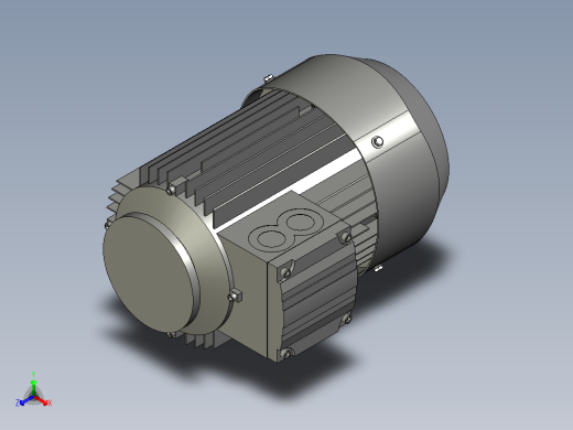 RY斜齿轮减速电机429电机图正等轴测缩略图