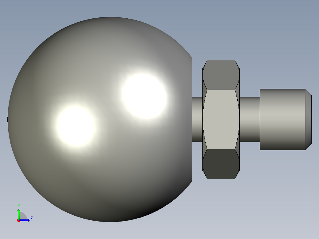 手柄-HAJ91-M6-D20左视图
