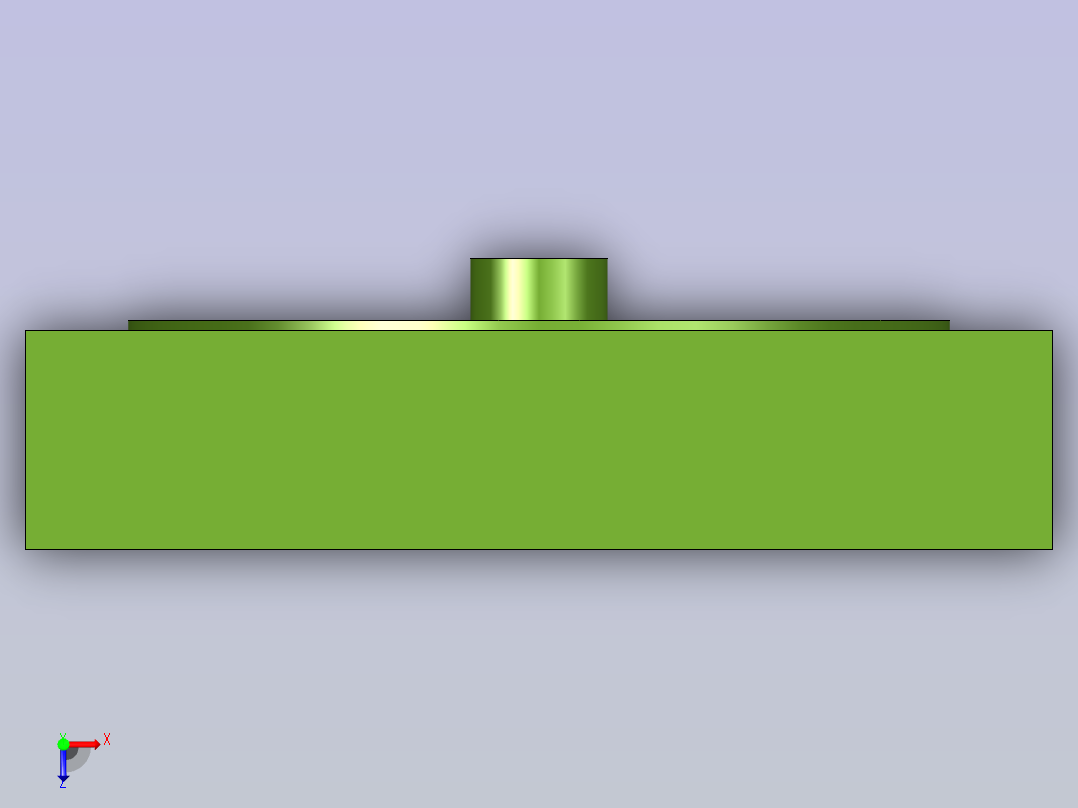 练习多面加工夹具设计俯视图