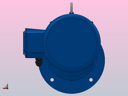 RXF57法兰轴伸式安装斜齿轮减速机RX57-Y0.75-4P-80-M1-0°-Φ200后视缩略图
