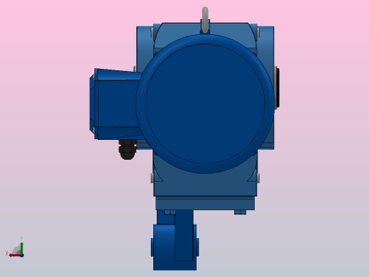 KAT67带防转臂空心轴安装螺旋锥齿轮减速机KAT67-Y0.55-4P-108.03-M1-0°-A后视缩略图