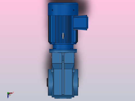 KAT67带防转臂空心轴安装螺旋锥齿轮减速机KAT67-Y0.55-4P-108.03-M1-0°-A俯视缩略图