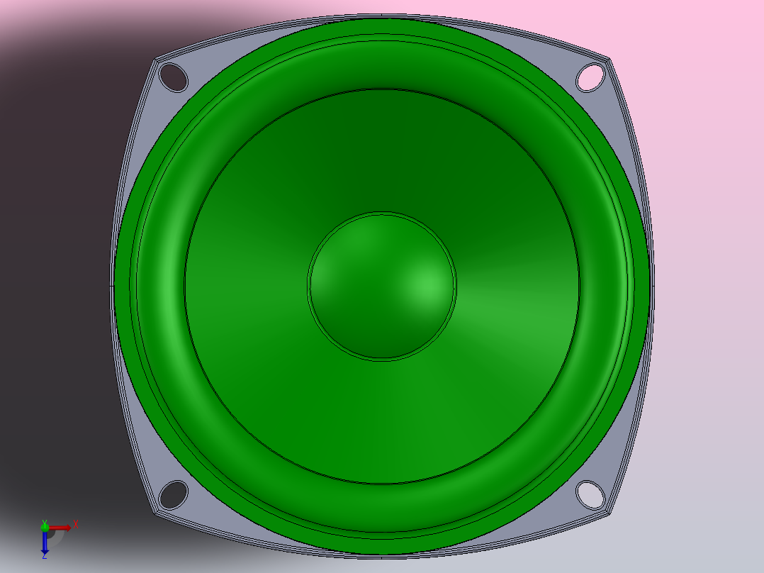扬声器 120mm俯视图