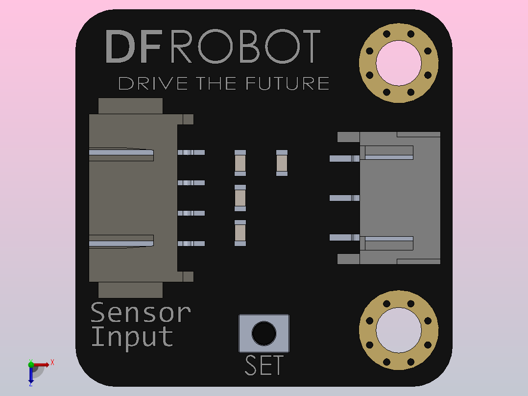 DF机器人液位传感器主视图