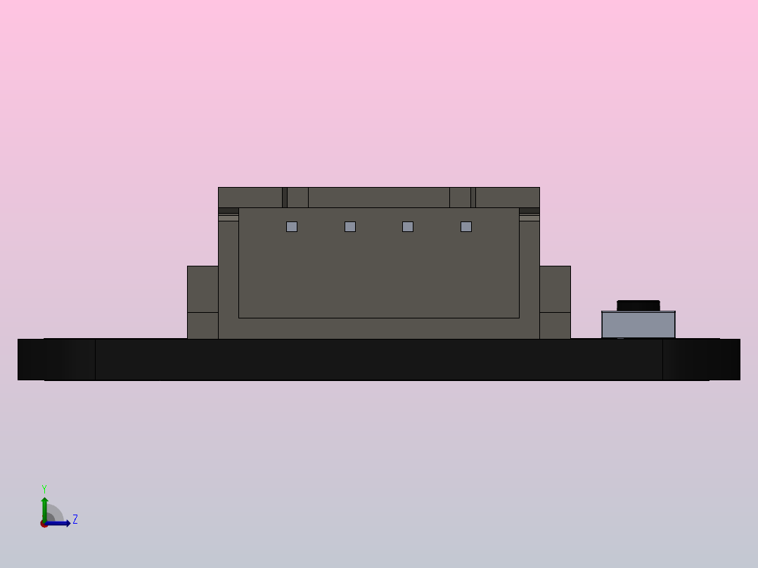 DF机器人液位传感器左视图