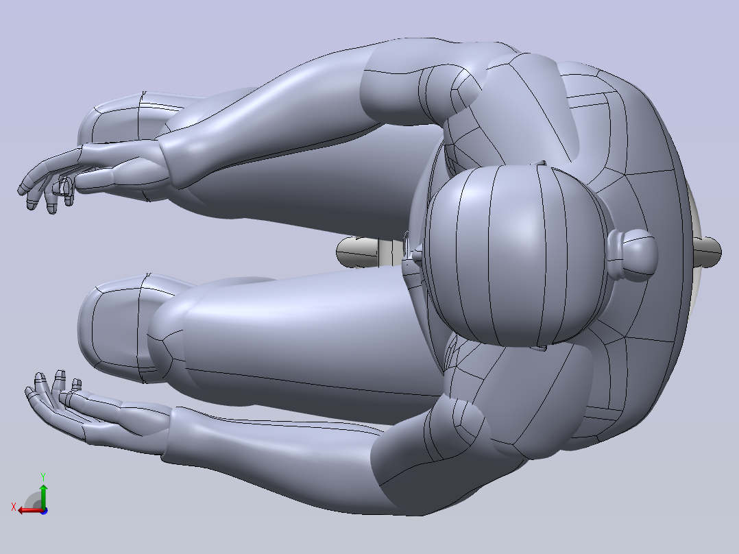 人体（12种）后视图