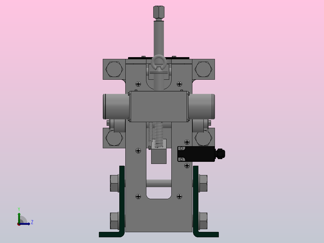 OX-250机械触发式夹绳器[OX-250 A01]左视图