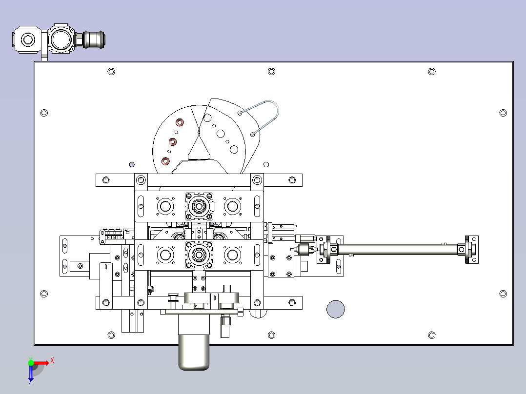 N95口罩耳带焊接机设备3D图俯视图