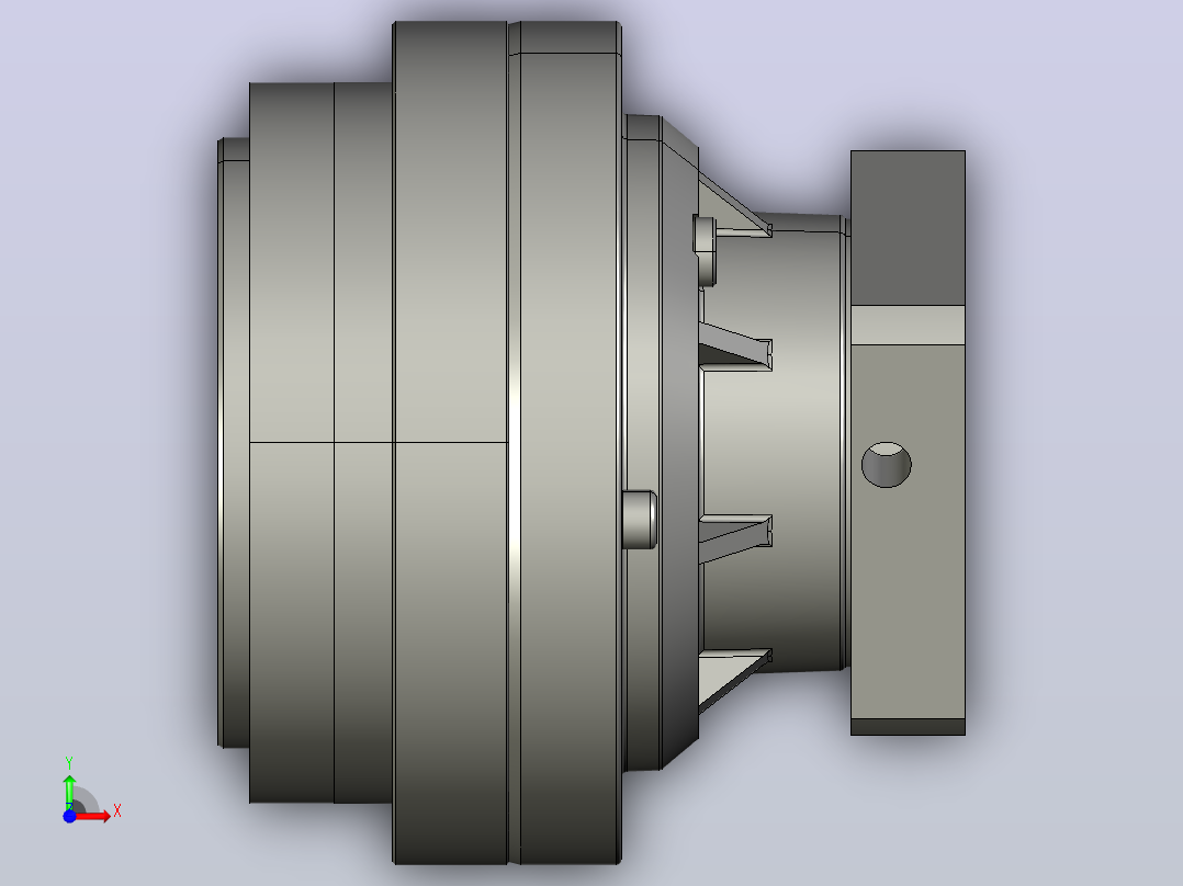RV减速器常规产品外形图ZD-35BX- -REA2-Z-B-19Key6-7090M6-3001前视图