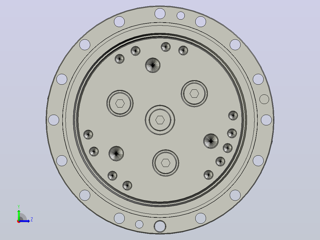 RV减速器常规产品外形图ZD-35BX- -REA2-Z-B-19Key6-7090M6-3001左视图