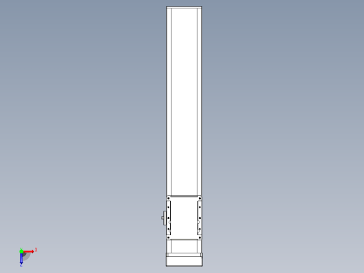滚珠丝杠直线轴带导轨全封闭TPA-HCR-105D-1610C-L500-MP-C-P40-N3俯视缩略图