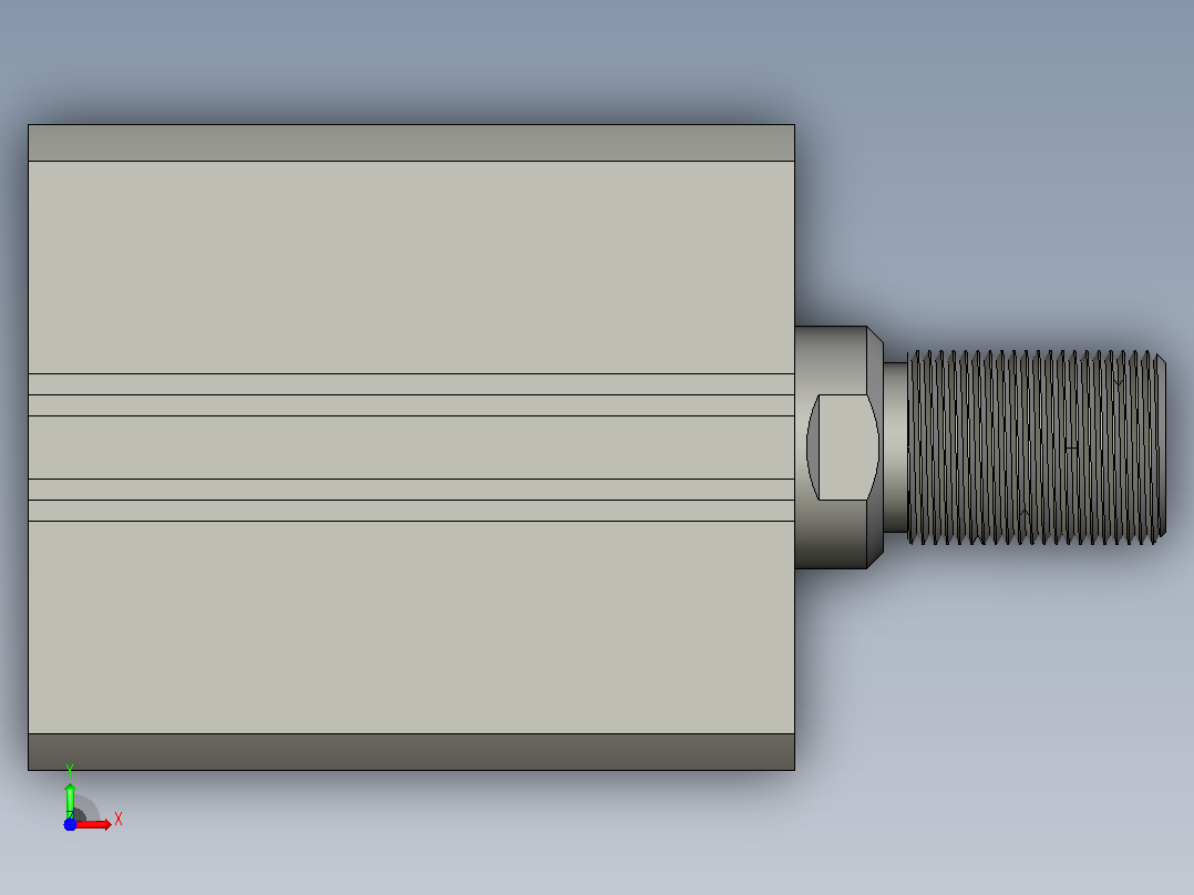 气缸RTM-sd50x20w_asm前视图