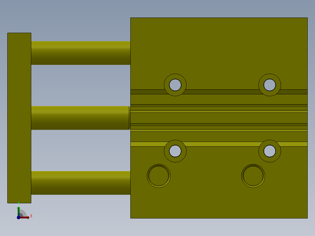 薄膜热切割机构前视图