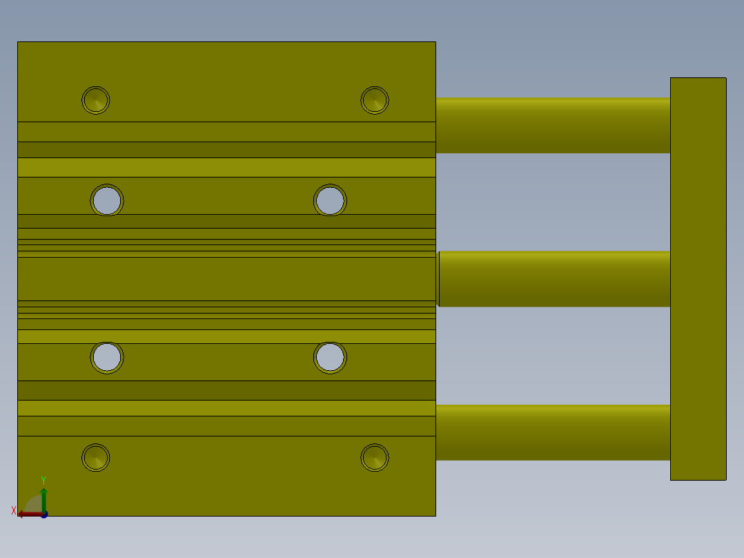 薄膜热切割机构后视图