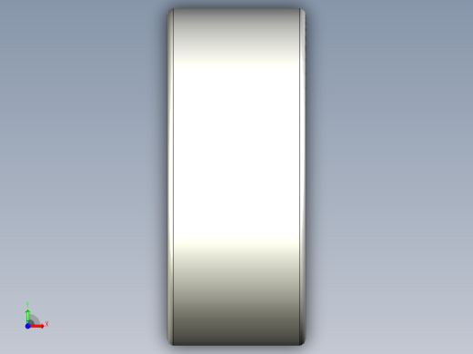 Inventor设计的轴承3D模型前视缩略图