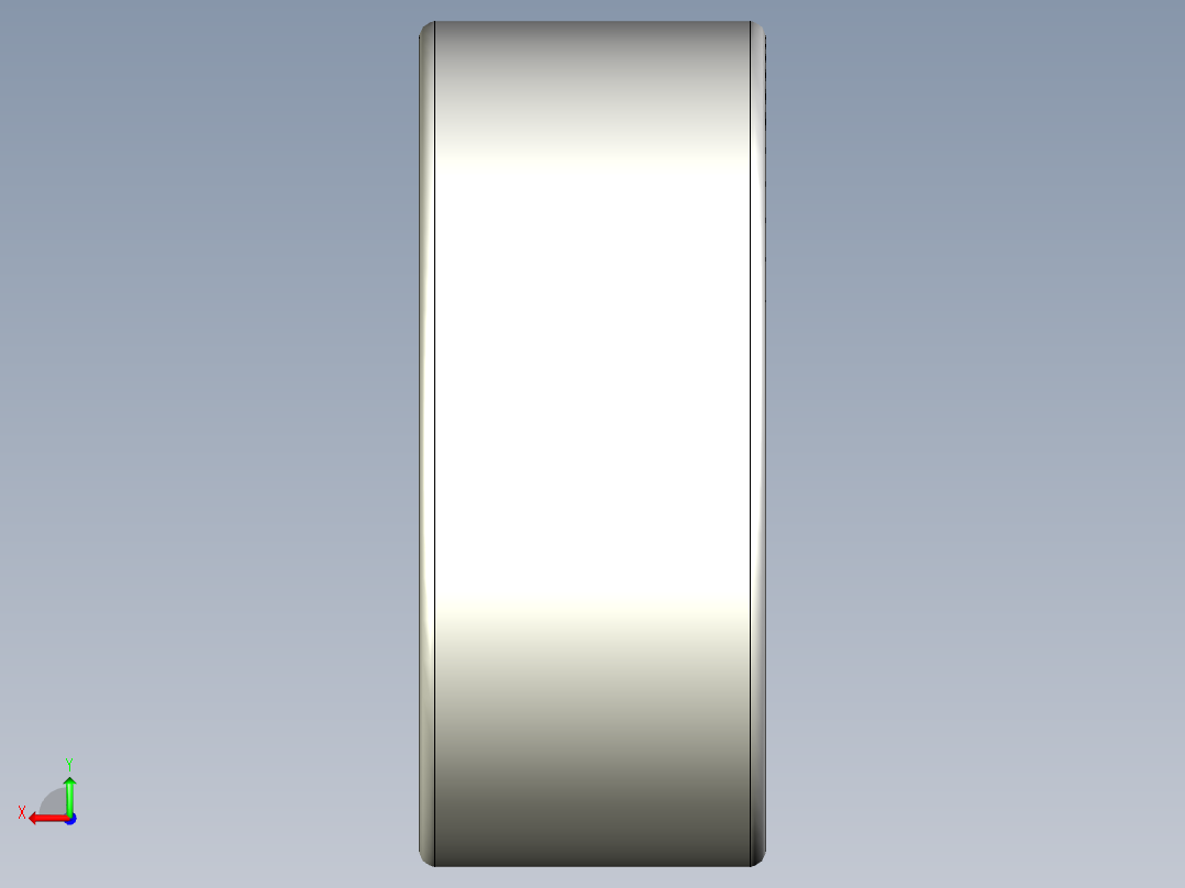 Inventor设计的轴承3D模型后视图