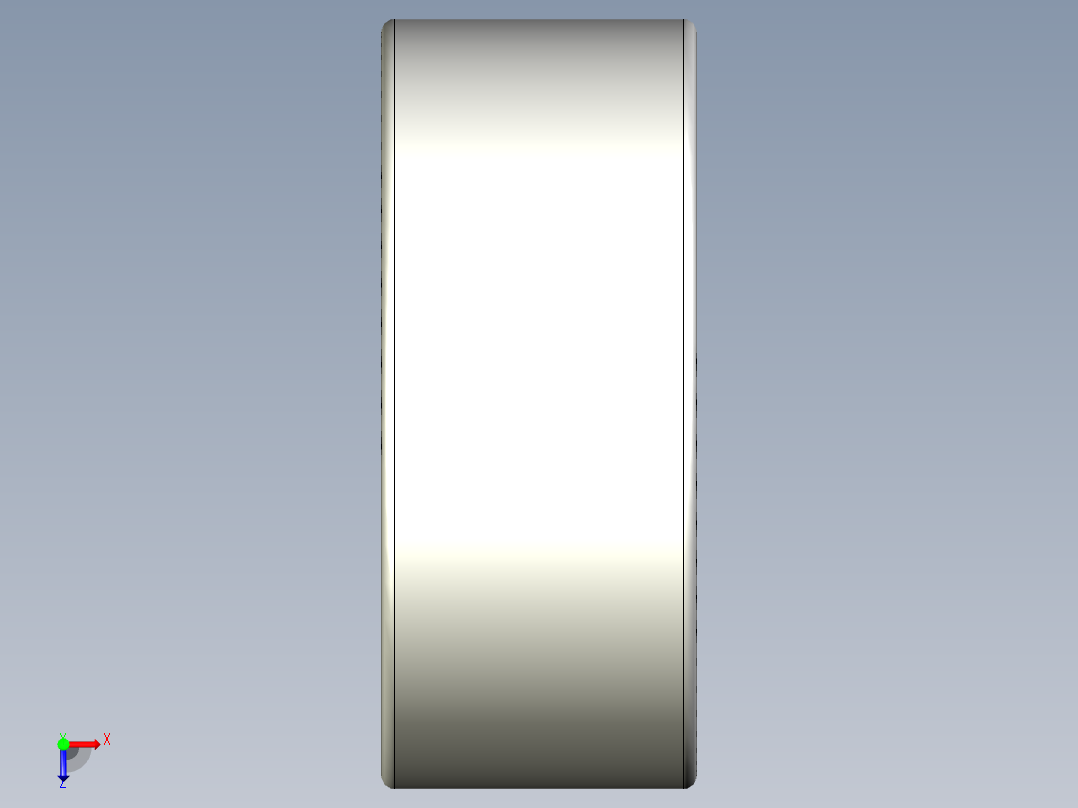 Inventor设计的轴承3D模型俯视图