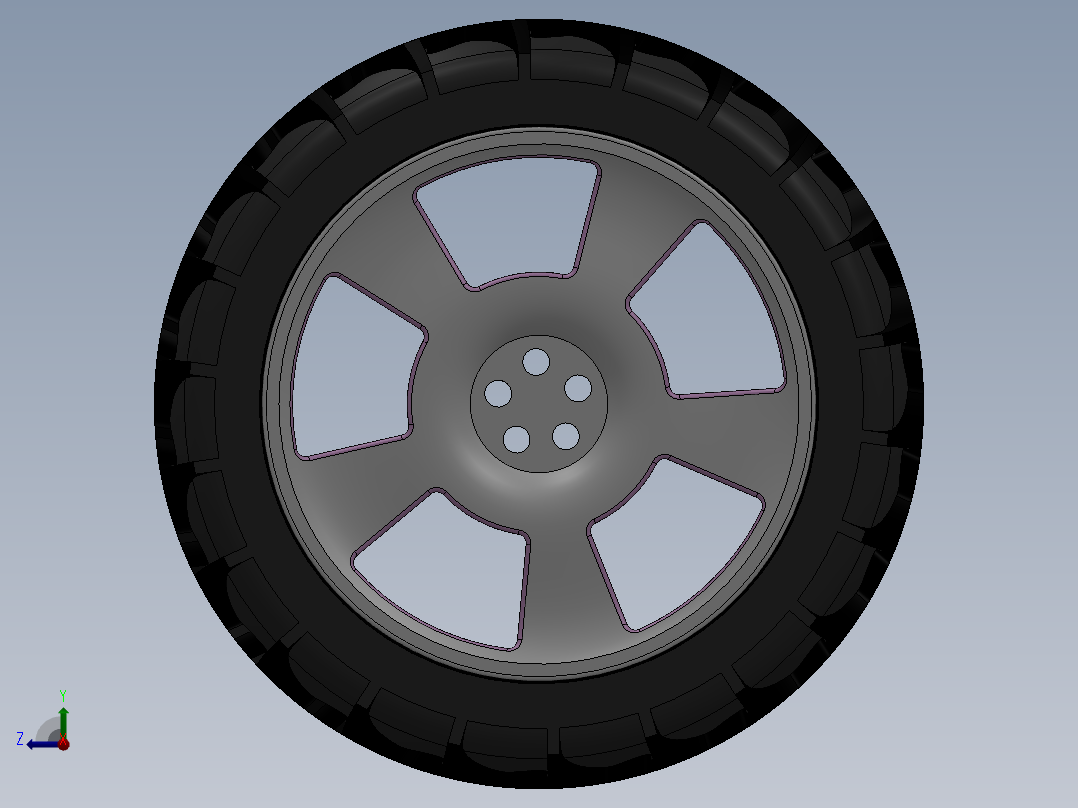 solidworks 轮辋右视图