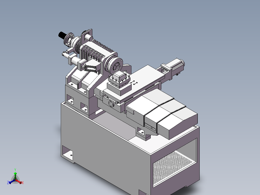 0630数控车床3D图纸H235 F197