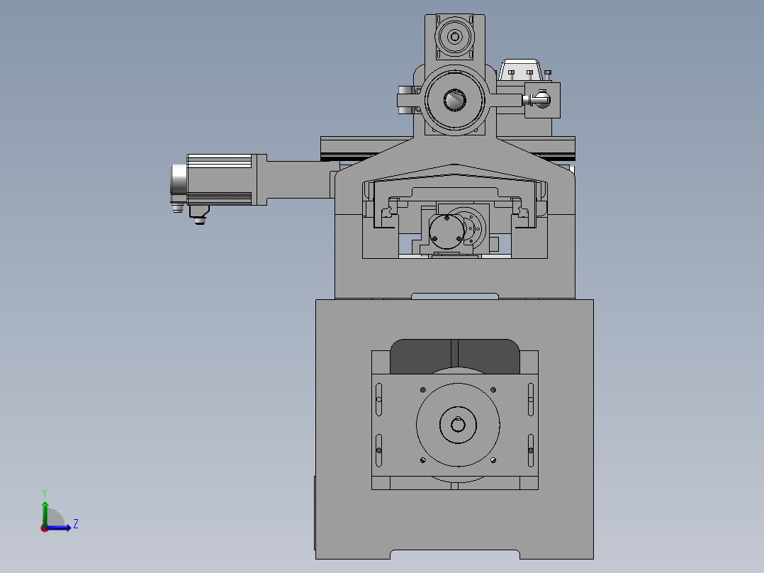 0630数控车床3D图纸H235 F197左视图