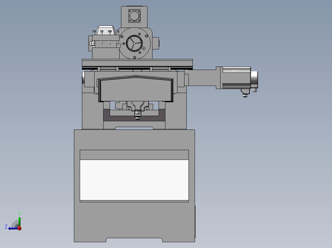 0630数控车床3D图纸H235 F197右视图