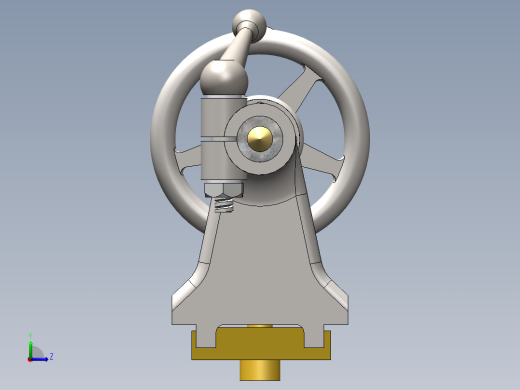 lathe tail stock车床尾座3D图纸 Solidworks设计左视缩略图