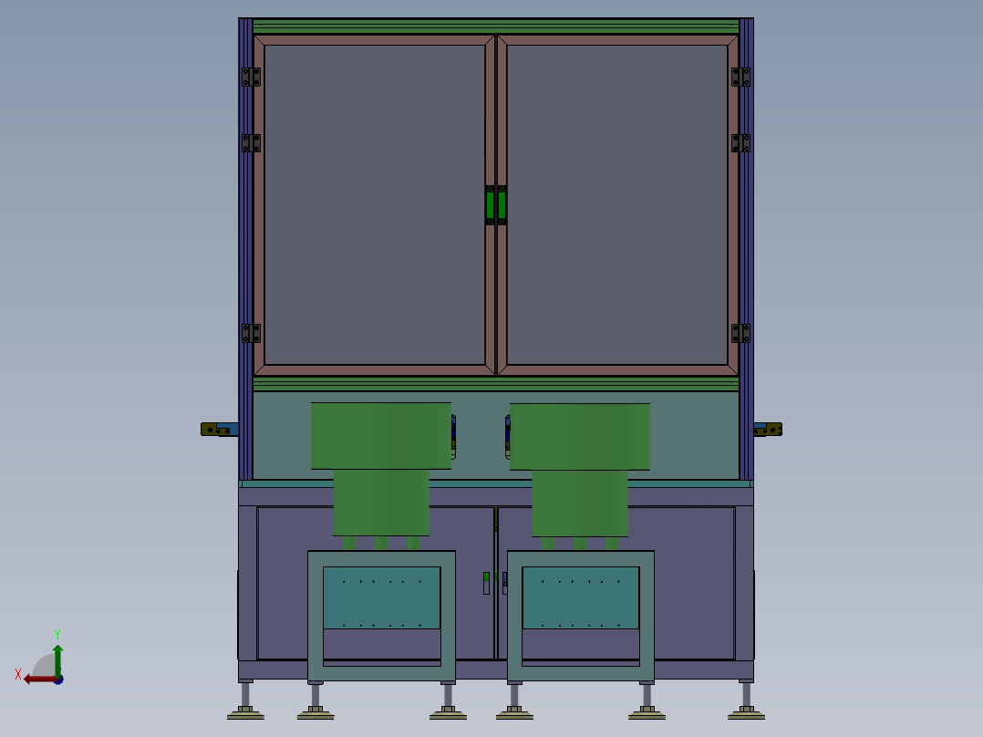 继电器凸轮自动组装机后视图